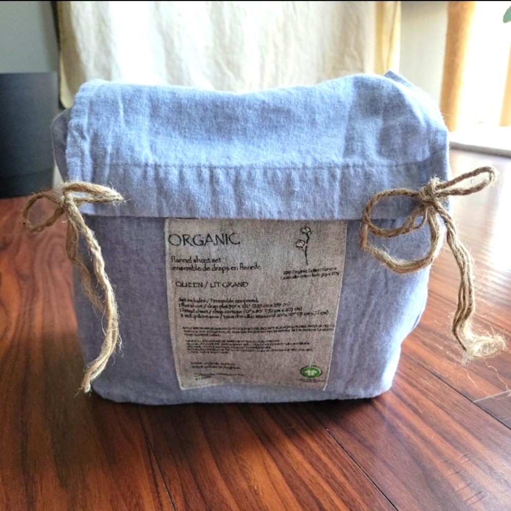 100% Organic cotton flannel sheet set